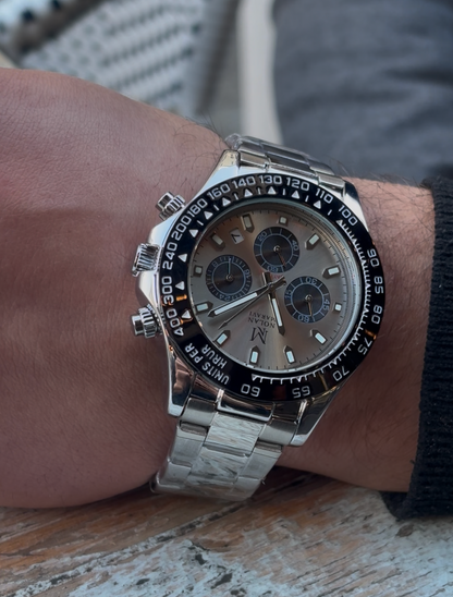 Chronographe 40 mm Silver Panda
