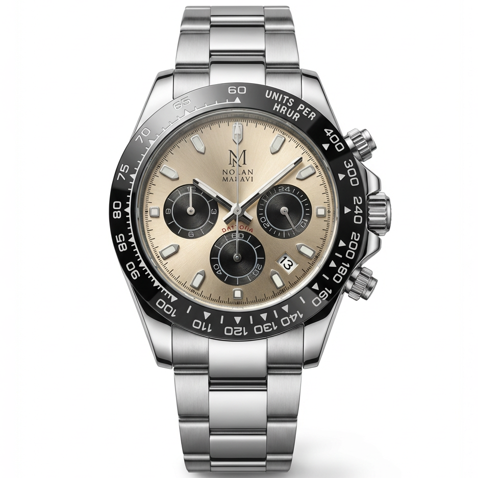 Chronographe 40 mm Silver Panda