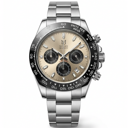 Chronographe 40 mm Silver Panda