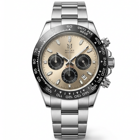 Chronographe 40 mm Silver Panda